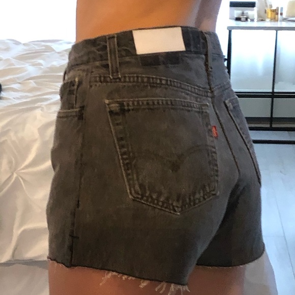 Redone denim grey jean shorts - Picture 2 of 6
